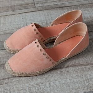 JIMMY CHOO..DREYA SUEDE D'ORSAY ESPADRILLES..SIZE 37.5